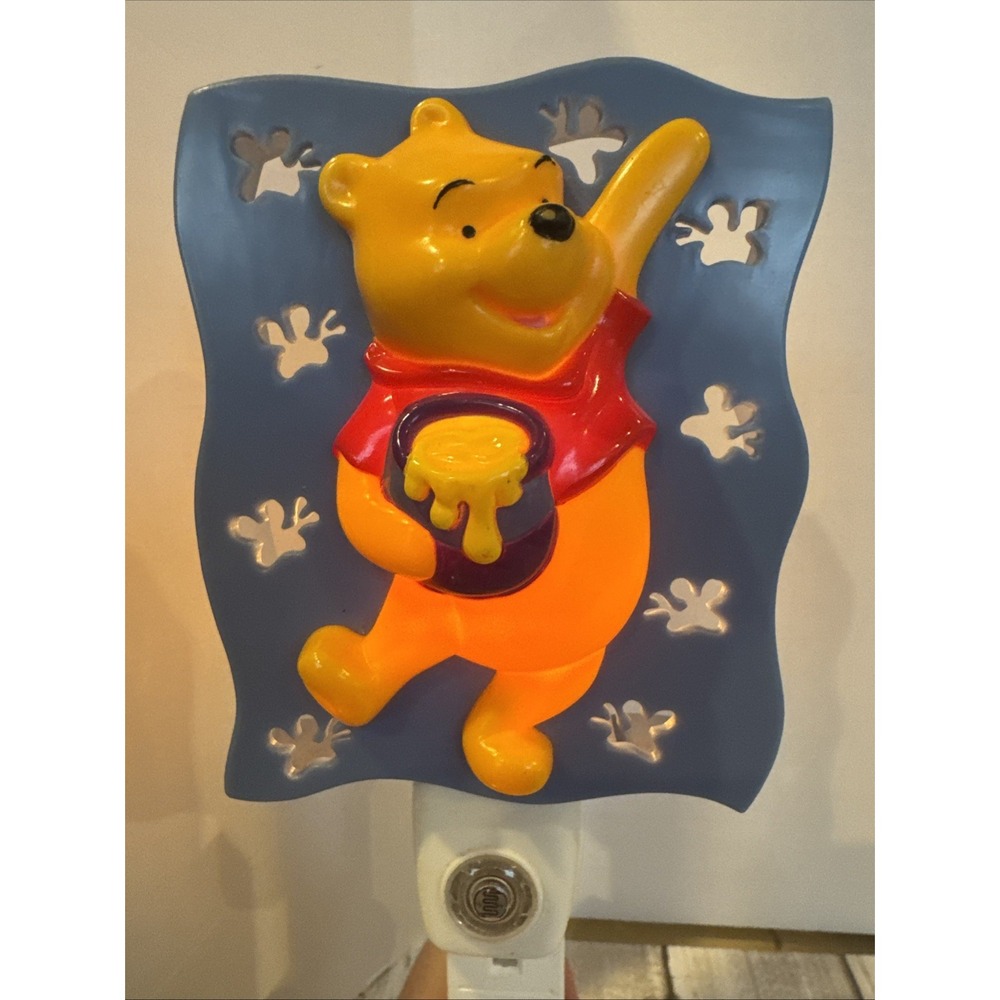 VTG Disney Winnie the Pooh Honey Pot NightLigh w/Sensor‎ Working Rare!